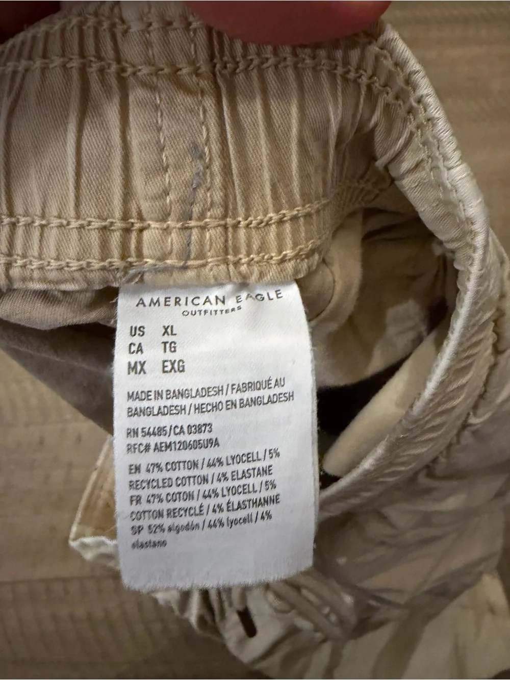 American Eagle Outfitters Cream Drawstring Men's Shorts
